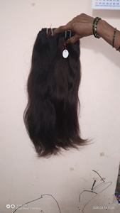 Direct Inde Vente en gros 100% Extensions de cheveux humains indiens naturels vierges 12a Machine de trame plate vierge Double trame pour le tressage - Product Image 4