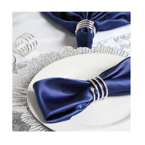 Lot de 4 anneaux de mouchoirs en aluminium taille personnalisée forme ronde anneaux de mouchoir de serviette pour la maison hôtel événements utilisation - Product Image 5