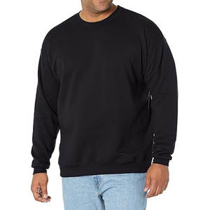 Sudadera de cuello redondo de lana para hombre Sudadera gruesa holgada de ajuste suave y básica - Product Image 1