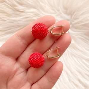 ลูกปัดแก้วที่ทันสมัยและต่างหูที่มีดีไซน์สีเทอร์ควอยซ์ขอบเครื่องประดับที่ไม่ซ้ำกันเป็นของขวัญงานฝีมือ MS (Ms-wc-001รุ่น) - Product Image 2