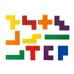 Jouet d'apprentissage en plastique 5 couleurs 72PCS Pentomino Set Math Toy Jouets d'apprentissage Aides pédagogiques - Product Image 1