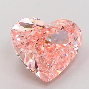 Aniva IGI ได้รับการรับรองว่า FHC150เครื่องประดับสีชมพูสดใส1ct-7ct เพชรที่ปลูกในห้องทดลองหลวม VVS VS ตัดหัวใจ HPHT CVD - Product Image 2