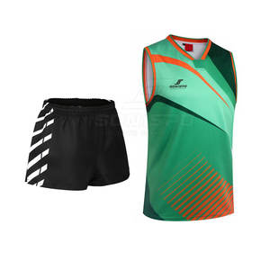 ชุดเครื่องแบบวอลเลย์บอลชายใส่สบายชุดเล่นกีฬาแห้งเร็วผ้าโพลีเอสเตอร์100% - Product Image 6