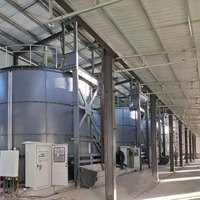 Fermenteur rotatif à tambour pour composteur en cuve, réservoir de fermentation aérobie pour la production d'engrais organique à partir de déchets organiques