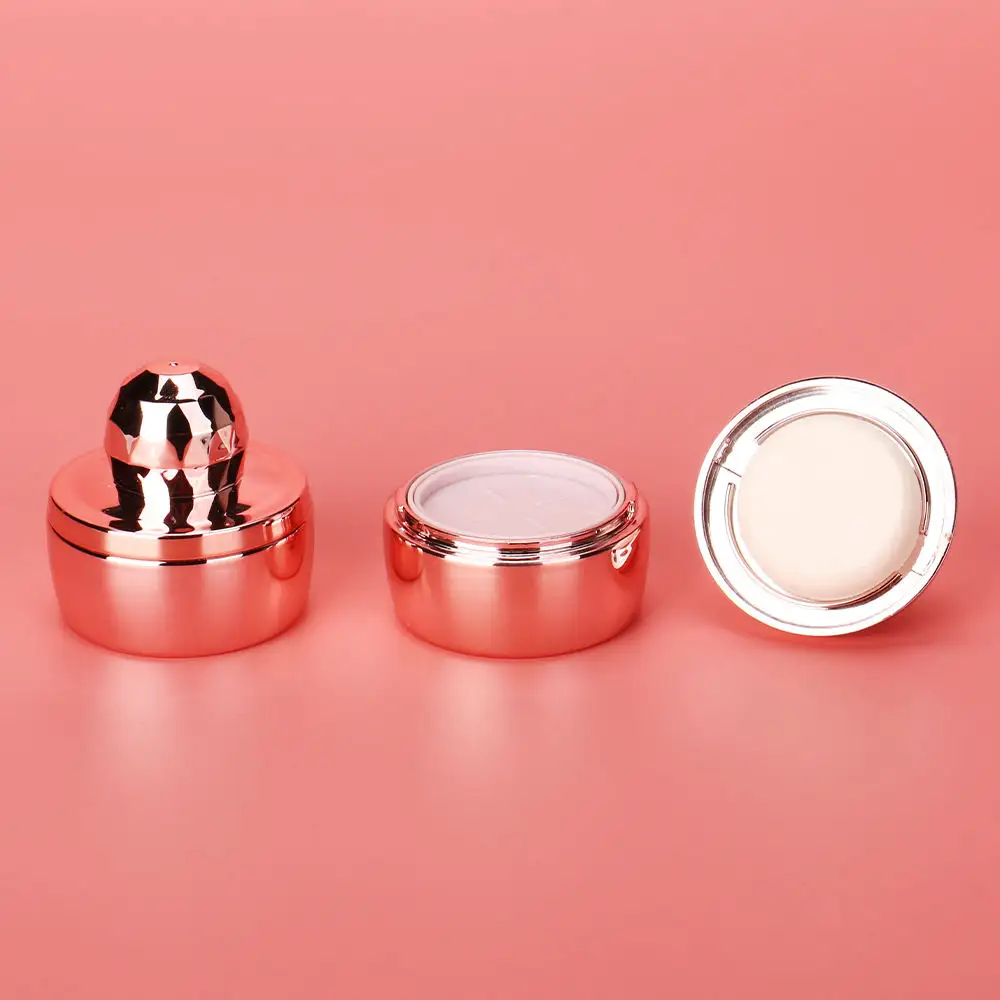 Lege Haarlijn Modder Hoesje Blush Verpakking Pot Stempelvorm Cosmetisch Compact Poederdoosje