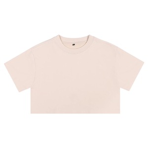 Camisas cortas lisas personalizadas 100% algodón de alta calidad transpirable verano moda Crop-top ropa informal de moda camisa corta para mujer - Product Image 4