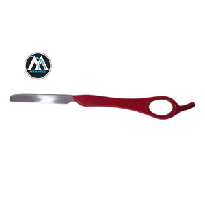 Cuchilla de Afeitar Profesional MAQNSCO con Hojas de Acero Inoxidable y Mango de Plástico, Esterilizada a Alta Temperatura, Color Rojo, para Hombre - Product Image 1