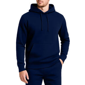 เสื้อผ้าผู้ชายคุณภาพสูงขายส่ง เสื้อคลุมผ้าฝ้าย 100% แขนยาว เสื้อสเวตเชิ้ตผ้าฟลีซสำหรับฤดูหนาว เสื้อฮู้ดผู้ชายพร้อมโลโก้สั่งทำ - Product Image 5