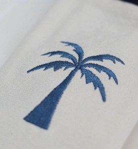Housses de <span class=keywords><strong>couverts</strong></span> brodées écologiques motif palmier Shanlian, personnalisables avec logo, en coton, pour couteau, fourchette et autres ustensiles de table, <span class=keywords><strong>pochette</strong></span> <span class=keywords><strong>à</strong></span> <span class=keywords><strong>couverts</strong></span> - Product Image 3
