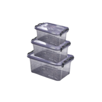 Boîte de rangement empilable robuste multi-tailles ClearPro, organisateur de bureau antidérapant, plastique PP transparent, écologique, pour la maison