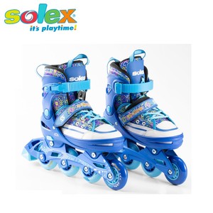 Khung nhôm Thiết kế bền trong nhà/ngoài trời có thể điều chỉnh kích thước Giày trượt nội tuyến với bánh xe PU và vòng bi ABEC-7 - Product Image 4