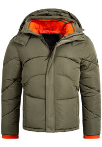 Vestes matelassées pour hommes OEM, mode d'hiver, design personnalisé, col en fourrure, vêtements d'extérieur, streetwear, veste matelassée à bulles, vestes matelassées pour hommes - Product Image 6