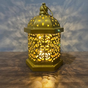 Moraccan Iron and <b>Glass</b> <b>Lanterns</b> - Product Image 2