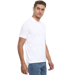 Polo de Verano de Alta Calidad, Tejido Informal, Transpirable, de Algodón, con Estampado Sólido, Bordado, Técnica Oscura, Talla Grande - Product Image 4