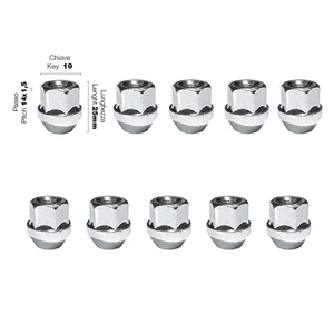 10 dadi ch.19 14x1.5 l.25mm - Product Image 1