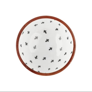 Tazón de Madera de Acacia Ecológico Hecho a Mano con Arte de Esmalte Personalizado, Apto para Lavavajillas y Ligero - Product Image 1