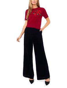 Camiseta Holgada de Verano para Mujer, Ecológica, Estampada con Rosas, Manga Corta, Cuello Redondo - Product Image 3