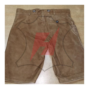 High Quality <b>Leather</b> Bavarian Lederhosen Wear <b>Shorts</b> Custom Made Logo Design Color <b>Shorts</b> With Embroidery - Product Image 1