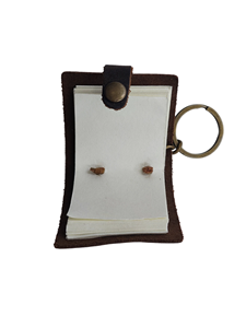 Porte-clés en cuir véritable marron fait à la main porte-clés extensible élégant Compact accessoire Premium pour accessoire d'Halloween - Product Image 5