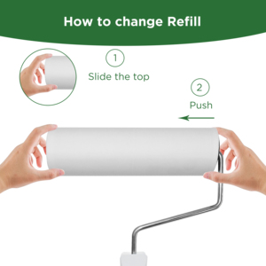 โรลเลอร์ผ้าสำลีแบบแมนนวลขนาด180มม. รับการรับรองมาตรฐาน FSC สำหรับเฟอร์นิเจอร์กระดาษแมกซี่ - Product Image 3