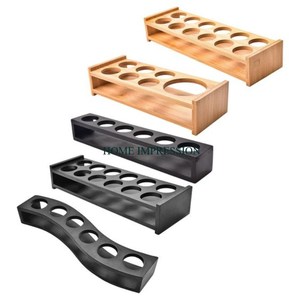 Wooden Wine Glass Holder Drink Display Rack 4 <b>Storage</b> Shelving <b>Unit</b> Large Shape Customizable Color And Size Available Low Cost - Product Image 3