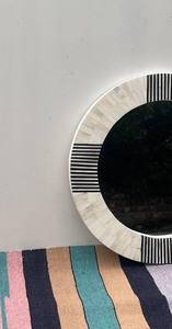 Espejo de pared con incrustaciones de resina hecho a mano de diseñador, Marco Rectangular de lujo para decoración de hogar y oficina - Product Image 6