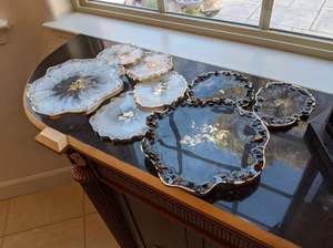 Sous-verre à thé en acrylique au Design coloré, vaisselle de table et de salle à manger Simple et Transparent, tapis multifonctionnel pour tasses à café et thé - Product Image 3