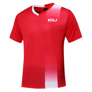 Uniforme Deportivo Personalizado para Equipo, Camiseta de Fútbol Transpirable de Secado Rápido, Camiseta de Entrenamiento Profesional para Hombre, Manga Corta, Cuello en V, Malla 100% Poliéster - Product Image 1