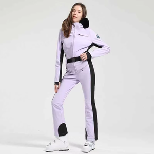 Traje de Esquí Impermeable para Mujer, Mono de Nieve de Invierno, Cortavientos, Transpirable, de una Pieza, con Logotipo Personalizado - Product Image 5
