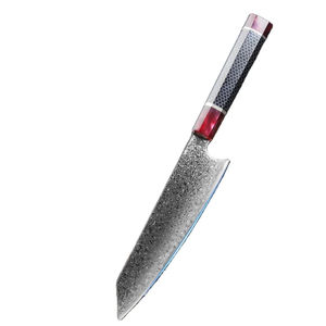 Nouvelle collection de couteaux japonais en acier damas à 67 couches, couteau Kiritsuke de 8 pouces, couteau Santoku de 7,5 pouces avec manche en ébène - Product Image 1