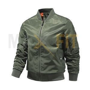 Venta al por mayor OEM moda abrigo bordado chaqueta de bombardero chaqueta de vuelo 2025 para los hombres Venta caliente chaquetas de buena calidad - Product Image 4