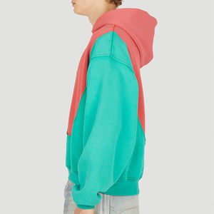 เสื้อฮู้ดแบบสวมหัวสำหรับผู้ชายโอเวอร์ไซส์ผ้าฝ้าย100% ไหล่แบบกำหนดเอง - Product Image 6