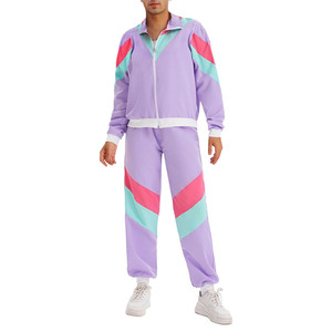 Taille ajustable et élastique Femmes Été Nylon Réfléchissant Passepoil Shell Noir Coupe-Vent Fermeture Éclair Veste Pantalon Survêtement - Product Image 3