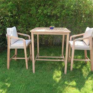 Personalizado moderno minimalista de madera maciza respetuoso con el medio ambiente sofá bar conjunto mesa de centro para exteriores de alta calidad - Product Image 1