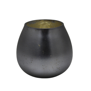 Porte-bougie en verre décoratif de conception unique, pot de bougie fini anti-texture ambre pour décor de salon fait à la main - Product Image 6