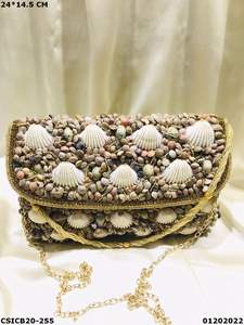 Elegant Ethnic Style Handcrafted Designer <b>Evening</b> <b>Bag</b> for Ladies Bridal Clutch Cum Sling - Product Image 5