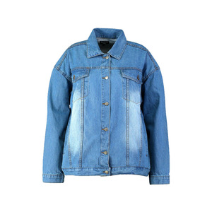 Veste en jean décontractée pour femmes Blue Stone Washed sur mesure avec décoration de perles Remplissage en coton le plus demandé à des prix bas - Product Image 5