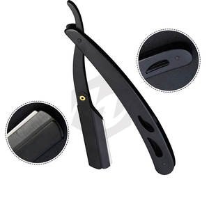 Afeitado Barber Tools Hair Razor Black Professional Ajustable Safety Razor Ustra Maquinilla de afeitar sin dolor para hombres Personal - Product Image 4