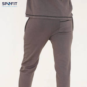 Top vente hommes imprimé solide vêtements de sport piste ensembles 2 pièces survêtement formation Jogging porter 100% coton polaire Streetwear - Product Image 6