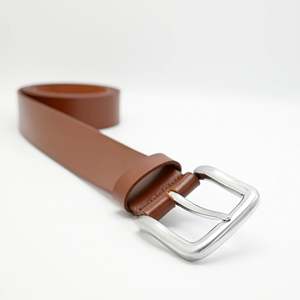 Cinturón de Cuero Vacuno Puro Personalizable PLB01, Hebilla de Aleación Estilo Vintage, Logotipo Personalizado Disponible, Estilos Casuales y de Negocios - Product Image 4