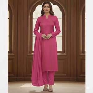 Elegante Salwar Kameez Casual de 3 Piezas para Mujer, Diseño de Alta Calidad, Secado Rápido, Ideal para Fiestas, Directo de Fábrica - Product Image 1