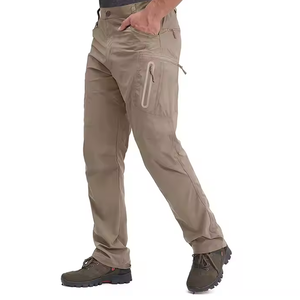 Logo personnalisé imprimé couleur unie décontracté hommes tissu Oxford 100% polyester Cargo pantalon prix de gros Pakistan vente basse quantité minimale de commande - Product Image 3