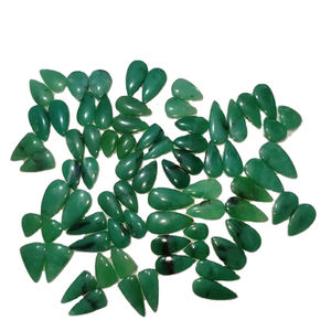 Cabujón de piedras preciosas par de crisoprasa de calidad estándar con piedras preciosas disponibles en forma de mezcla pulida natural a la venta - Product Image 1