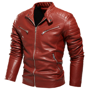 Chaqueta de piel de cordero genuina de alta calidad para hombre para invierno estilo desgastado al aire libre-Precio al por mayor - Product Image 6