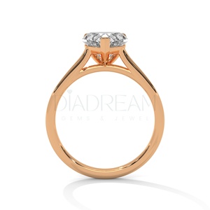 925 Sterling <b>Silver</b> <b>Solitaire</b> Diamond <b>Ring</b> for Women in Oval Cut Moissanite Diamond With VVS Clarity in New Trendy Style - Product Image 6