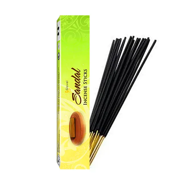 Bestseller Parfümierter Räucher stäbchen aus Holzkohle in 9 Zoll mit Rechteck box 20 Sticks aus India Rich Fragrance