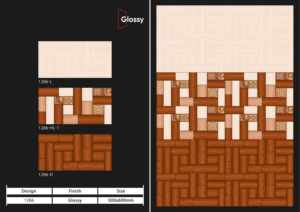 Carreaux muraux en céramique série design 300x600mm pour salle de bain et cuisine, finition brillante ou mate, texture effet sucre, design mural intérieur luxueux - Product Image 5