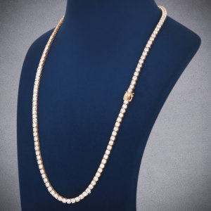 Personalizable 5MM Moissanite diamante tenis cadena Hip Hop cuerpo cadena para fiestas regalos joyería de lujo personalizada - Product Image 6