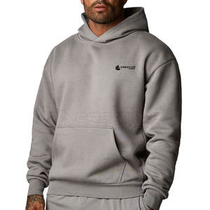 Sudaderas con capucha de algodón para hombre al por mayor fábrica logotipo personalizado contraste de color sin cremallera diseño invierno temporada cuello con capucha - Product Image 1