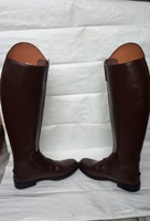 Bottes longues pour homme de haute qualité et durables en cuir indien véritable pour l'équitation, hauteur genou, personnalisables, modèle RS-5005